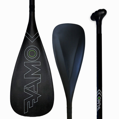 Full Carbon Adjustable or Fixed Paddle with ABS Edge - SR71 Black - Full Carbon - VAMO - www.vamolife.com