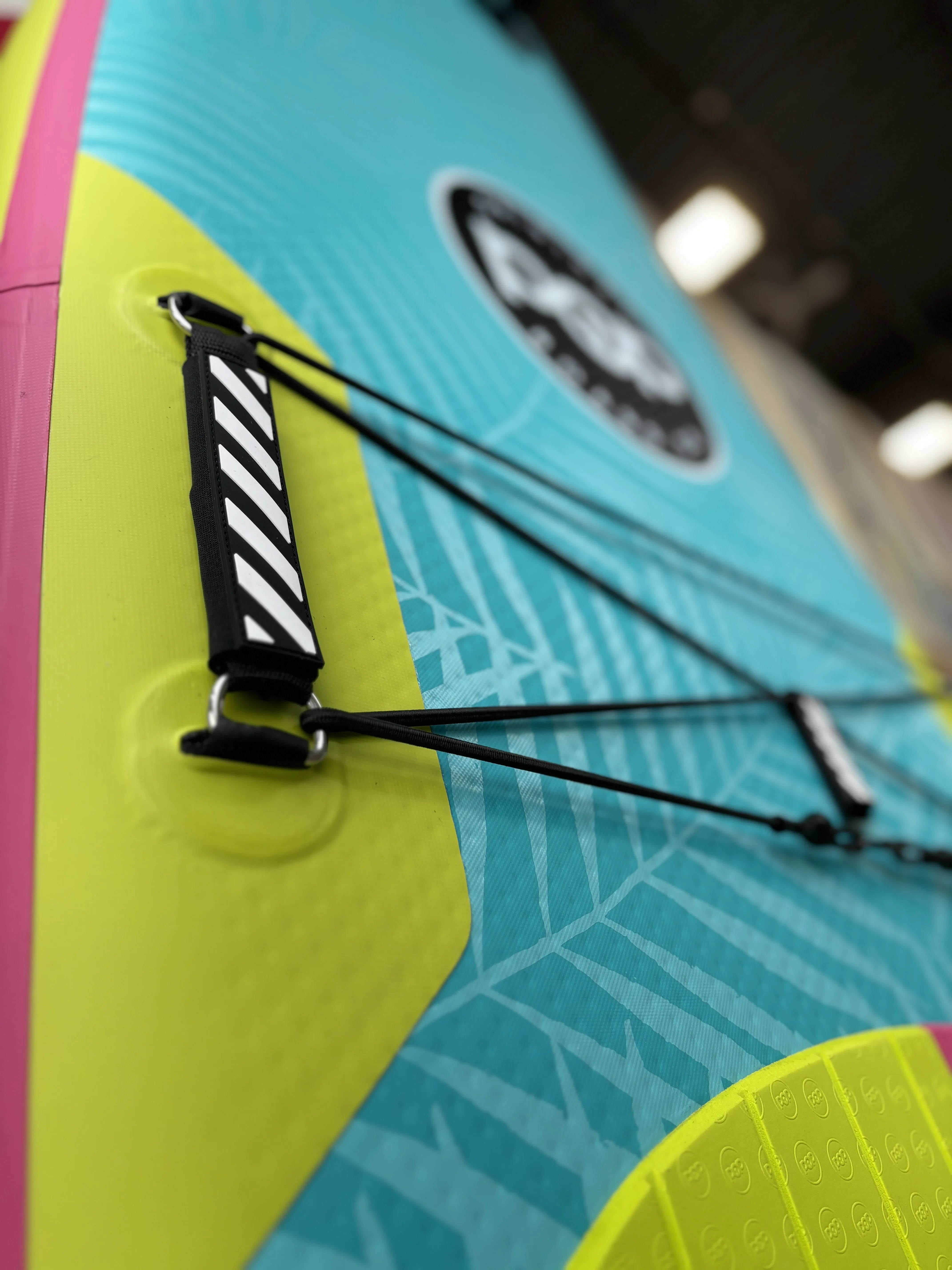 11'0" Yacht Hopper Inflatable Touring SUP - Turq/Neon/Pink - Inflatable Paddleboard - POPboardco. - HQ - www.vamolife.com