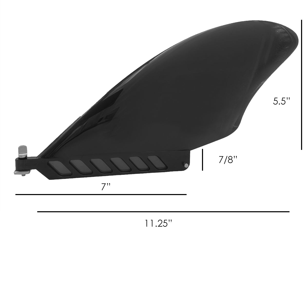 5.5" Keel Fin Findestructable Safety Flex Fin & Toolless Screw - Findestructible Fin - VAMO - www.vamolife.com