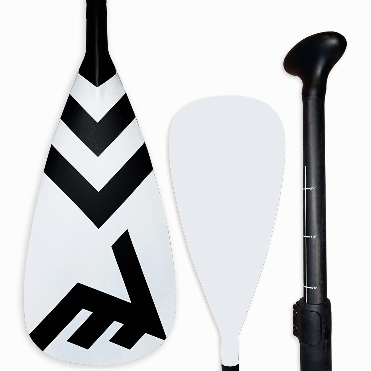 Carbon-Fiberglass Adjustable Paddle with ABS Edge - Carbon / Fiberglass Paddle - VAMO - www.vamolife.com