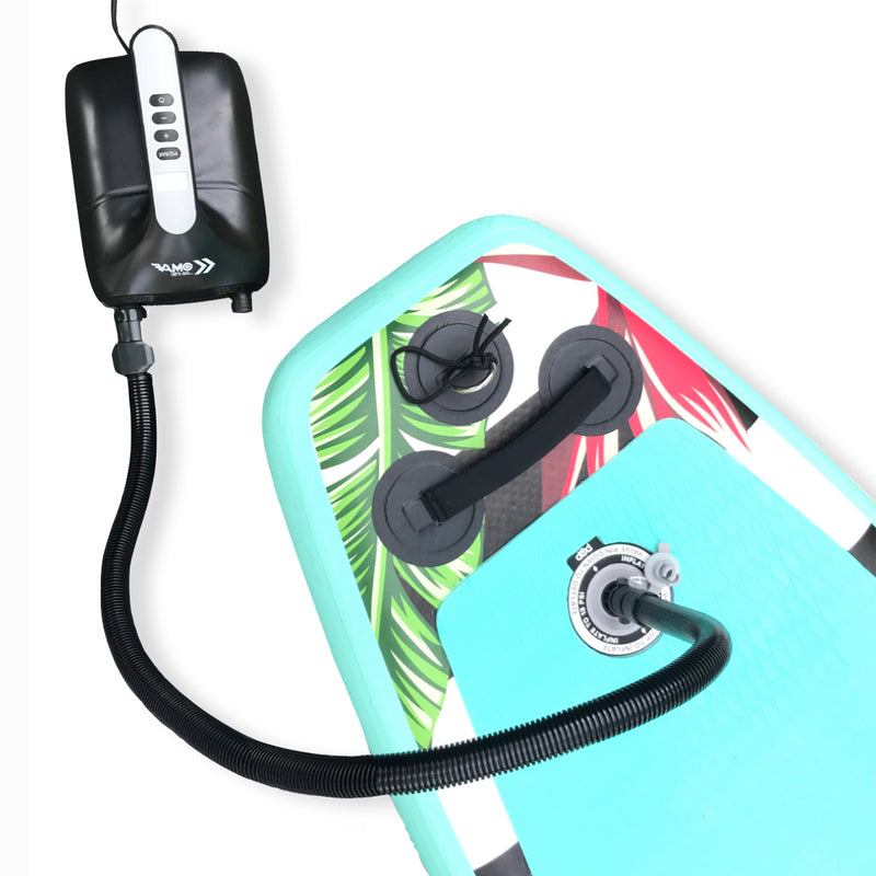 SUP 20PSI Pompa ad aria elettrica intelligente a due livelli, funzione Auto  Off 12 V, Quick-Fill per gommoni e tavola Stand Up Paddle Board