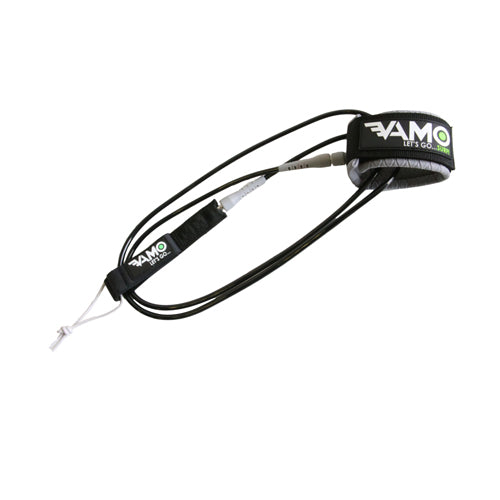 Straight 6' Stubby Surf Leash - Gray - Straight Leash - www.vamolife.com - www.vamolife.com