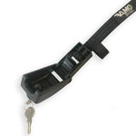 KEYED Locking Tie Down Straps w/ Interwoven Braided Steel Cables-Paddleboard-Surf-Kayak - Locking Tie Downs - VAMO - www.vamolife.com