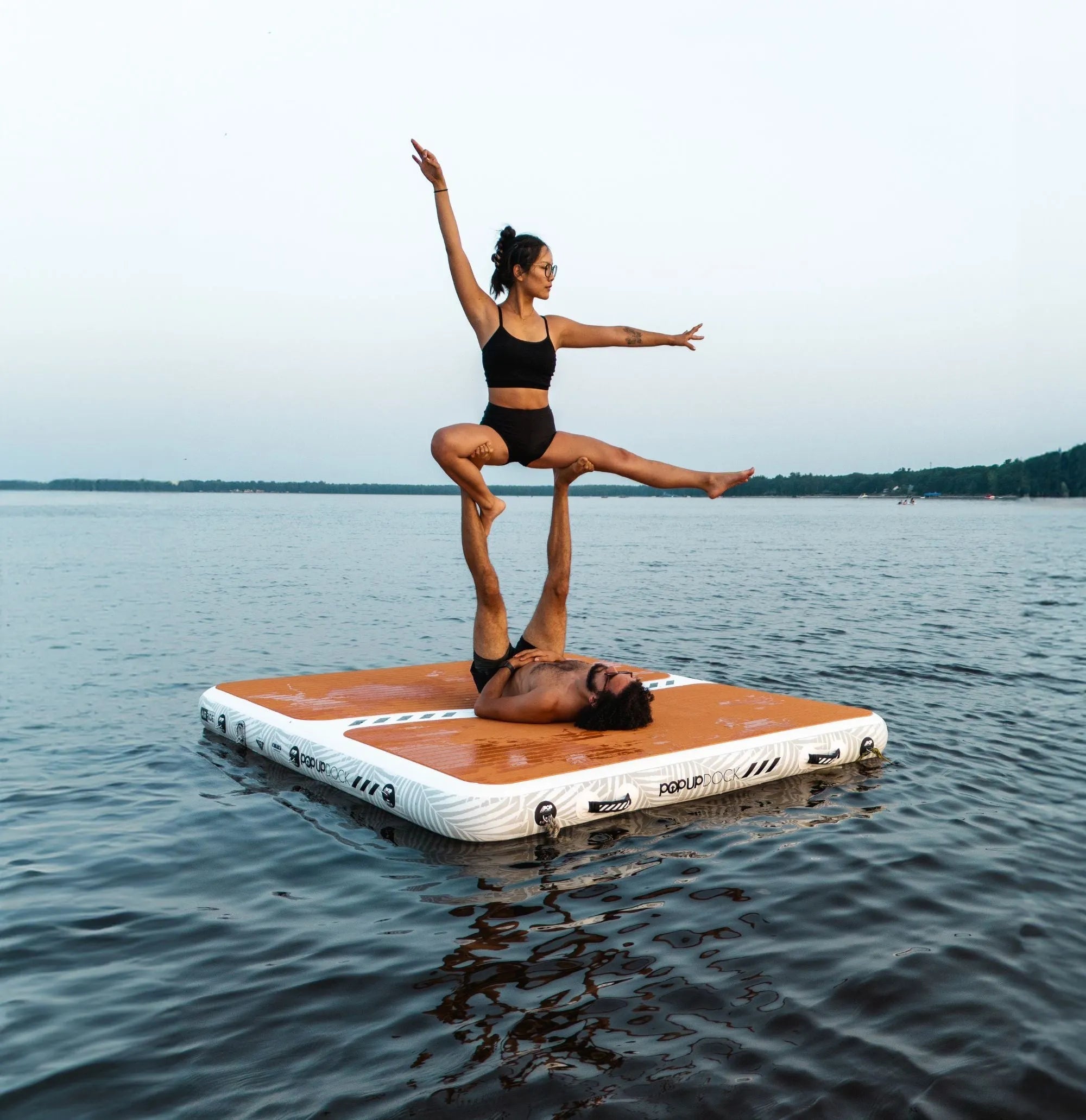 POPUP DOCK 8 X 7 - Inflatable Dock - POPboardco. - HQ - www.vamolife.com