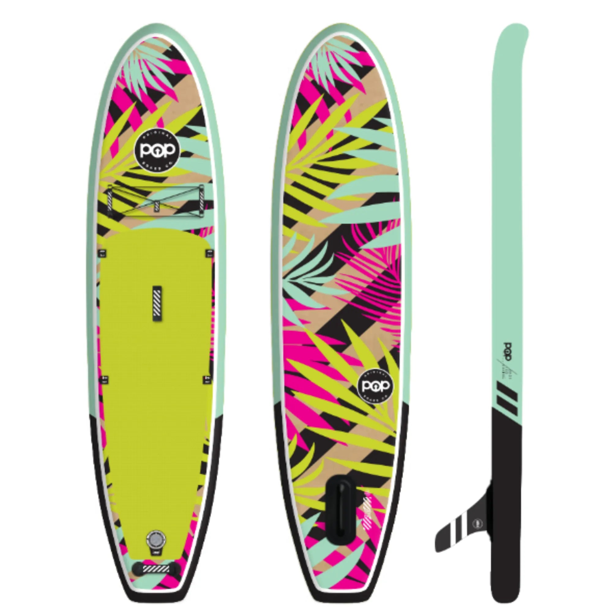 10'6 Royal Hawaiian Palm - Inflatable Paddleboard - POPboardco. - HQ - www.vamolife.com