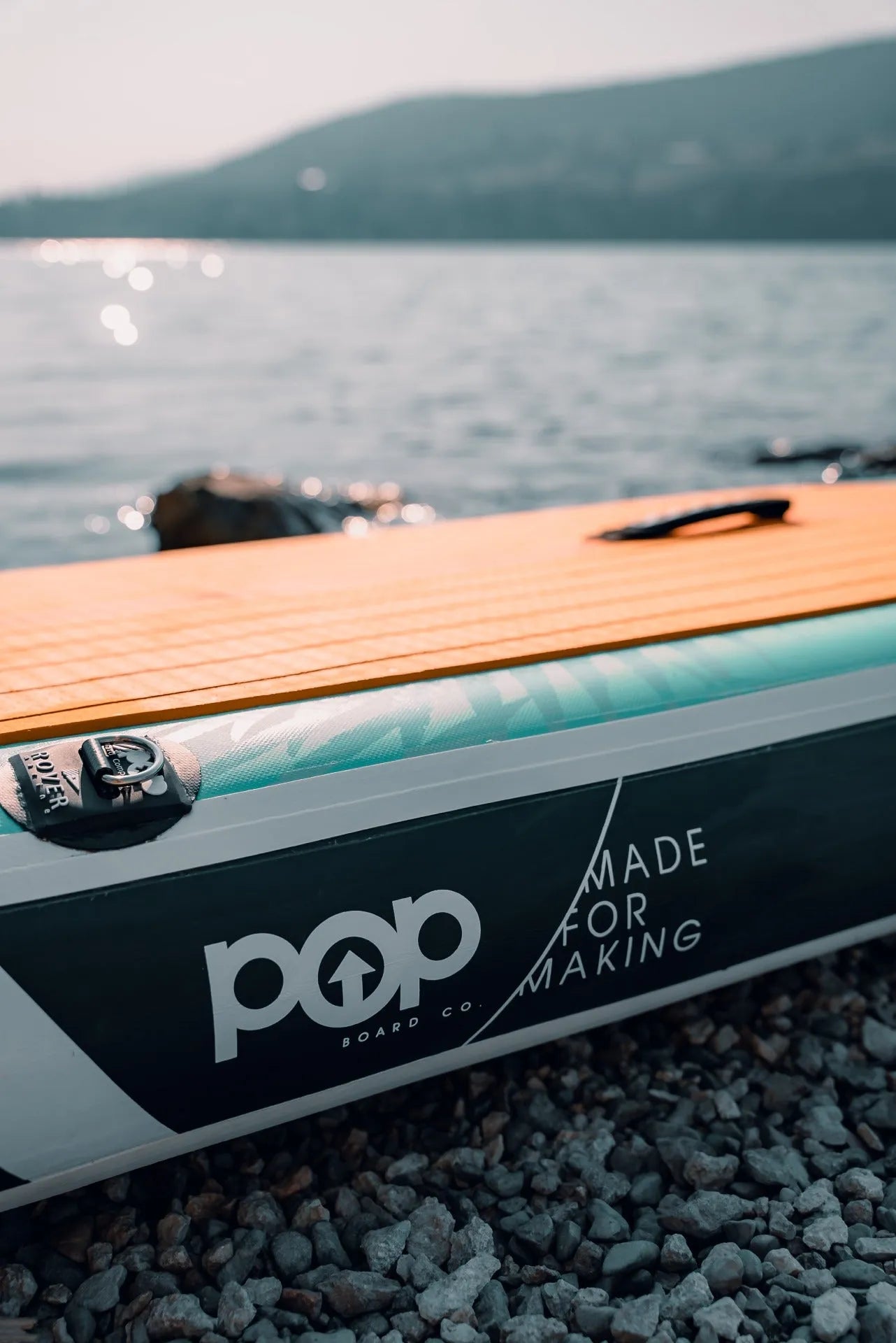 11'0" Yacht Hopper Inflatable Touring SUP - Mint/Teak/Blue - Inflatable Paddleboard - POPboardco. - HQ - www.vamolife.com
