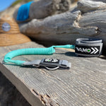 9' Full Coiled SUP Paddleboard Leash - Vibrant Collection - Full Coil Leash - VAMO - www.vamolife.com
