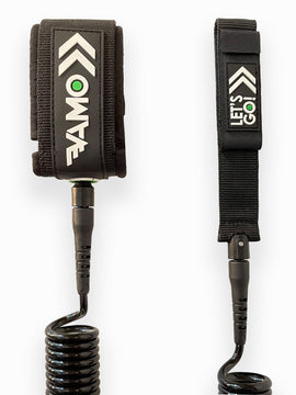 6' FOIL 6mm 'Calf' Coiled - Black