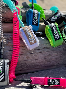 9' Full Coiled SUP Paddleboard Leash - Classic Collection