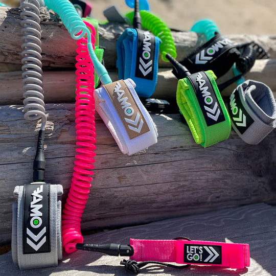 9' Full Coiled SUP Paddleboard Leash - Classic Collection