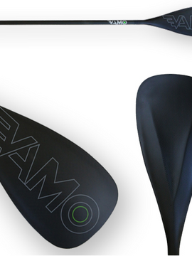 Full Carbon Fiber, fixed shaft, Paddle with ABS Edge  - SR71 Black