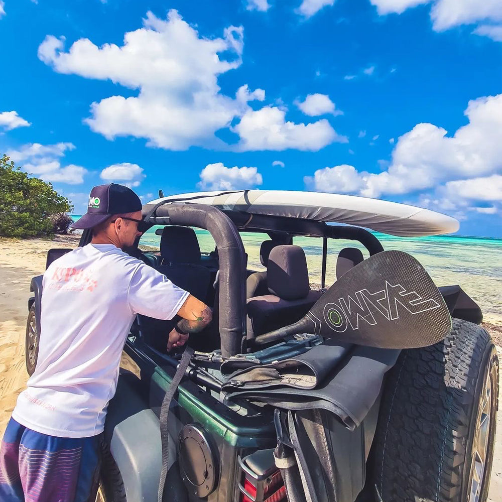 Full Carbon Adjustable Paddle with ABS Edge  - SR71 Black - Full Carbon - VAMO - www.vamolife.com