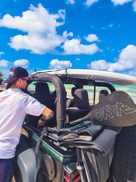 Full Carbon Adjustable Paddle with ABS Edge  - SR71 Black