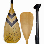 Carbon-Fiberglass Adjustable Paddle with ABS Edge  - Bamboo/Brown - Bamboo Paddle - VAMO - www.vamolife.com
