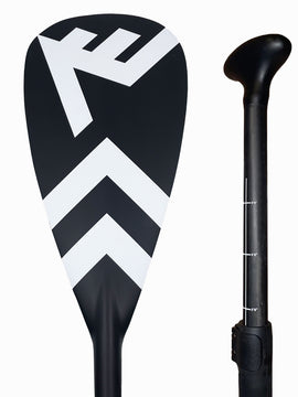 Carbon-Fiberglass Adjustable Paddle with ABS Edge  - Black