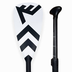 Carbon-Fiberglass Adjustable Paddle with ABS Edge  - White