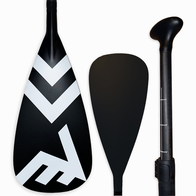 Carbon-Fiberglass Adjustable Paddle with ABS Edge  - Black - Carbon / Fiberglass Paddle - VAMO - www.vamolife.com