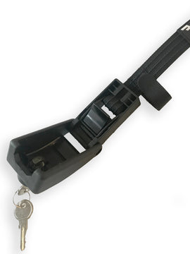 KEYED Locking Tie Down Straps w/ Interwoven Braided Steel Cables-Paddleboard-Surf-Kayak