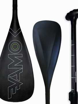 Full Carbon Adjustable Paddle with ABS Edge  - SR71 Black