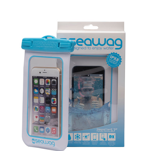 phone water case Waterproof case for smartphone White Collection Black/Blue