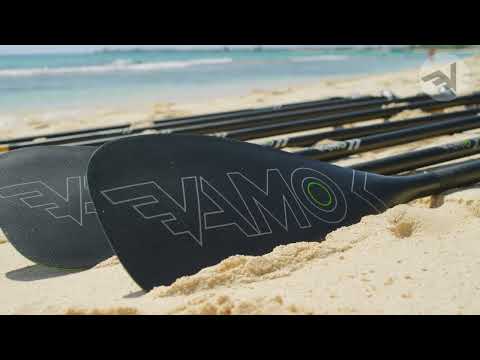 Full Carbon Adjustable or Fixed Paddle with ABS Edge - SR71 Black